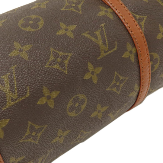 LOUIS VUITTON Handbag M51366 Monogram canvas Brown Papillon 26 Old Monog Lamb Women Used Authentic