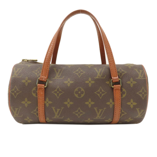 LOUIS VUITTON Handbag M51366 Monogram canvas Brown Papillon 26 Old Monog Lamb Women Used Authentic