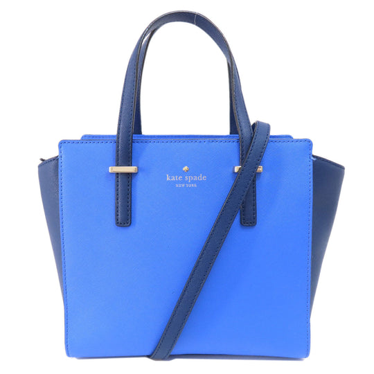 Kate Spade Handbag PVC blue 2WAY Women Used Authentic