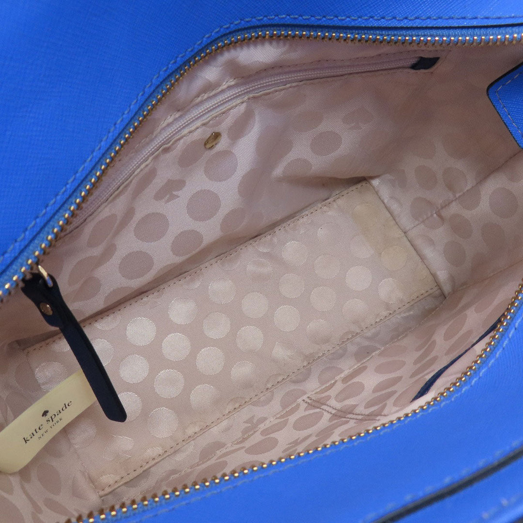 Kate Spade Handbag PVC blue 2WAY Women Used Authentic