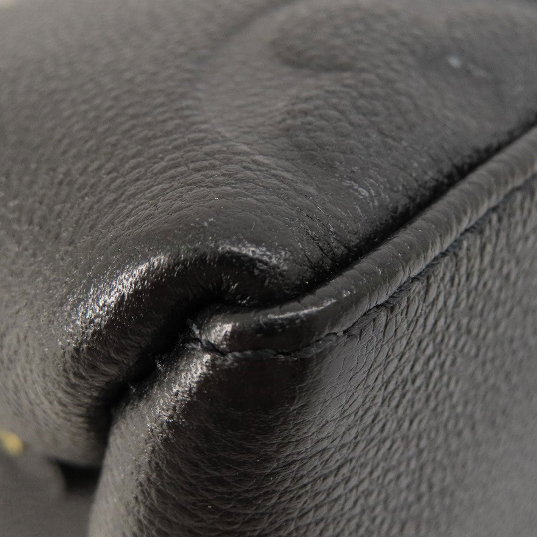 LOUIS VUITTON Handbag M58916 Monogram Ann Platt black Petit Palais PM Emplant Women Used Authentic