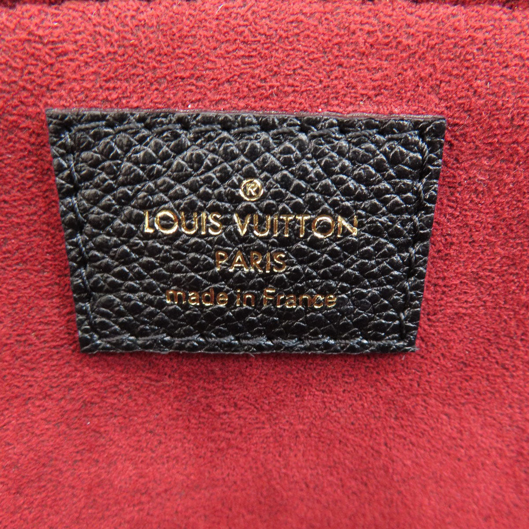 LOUIS VUITTON Handbag M58916 Monogram Ann Platt black Petit Palais PM Emplant Women Used Authentic
