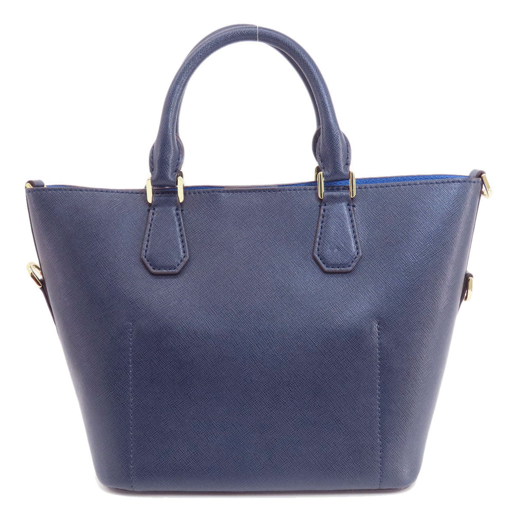 MICHAEL KORS Handbag PVC Navy 2WAY Women Used Authentic
