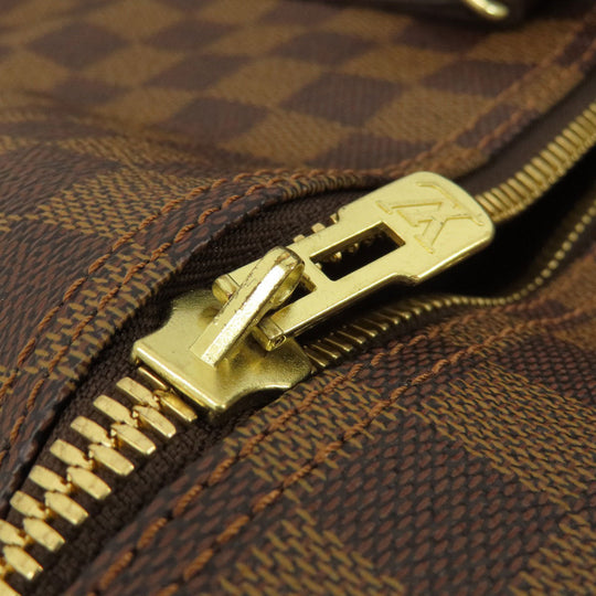 LOUIS VUITTON Boston Duffel bag N41414 Damier canvas Brown Keepall bandouliere55 Damier Ebene Women Used Authentic