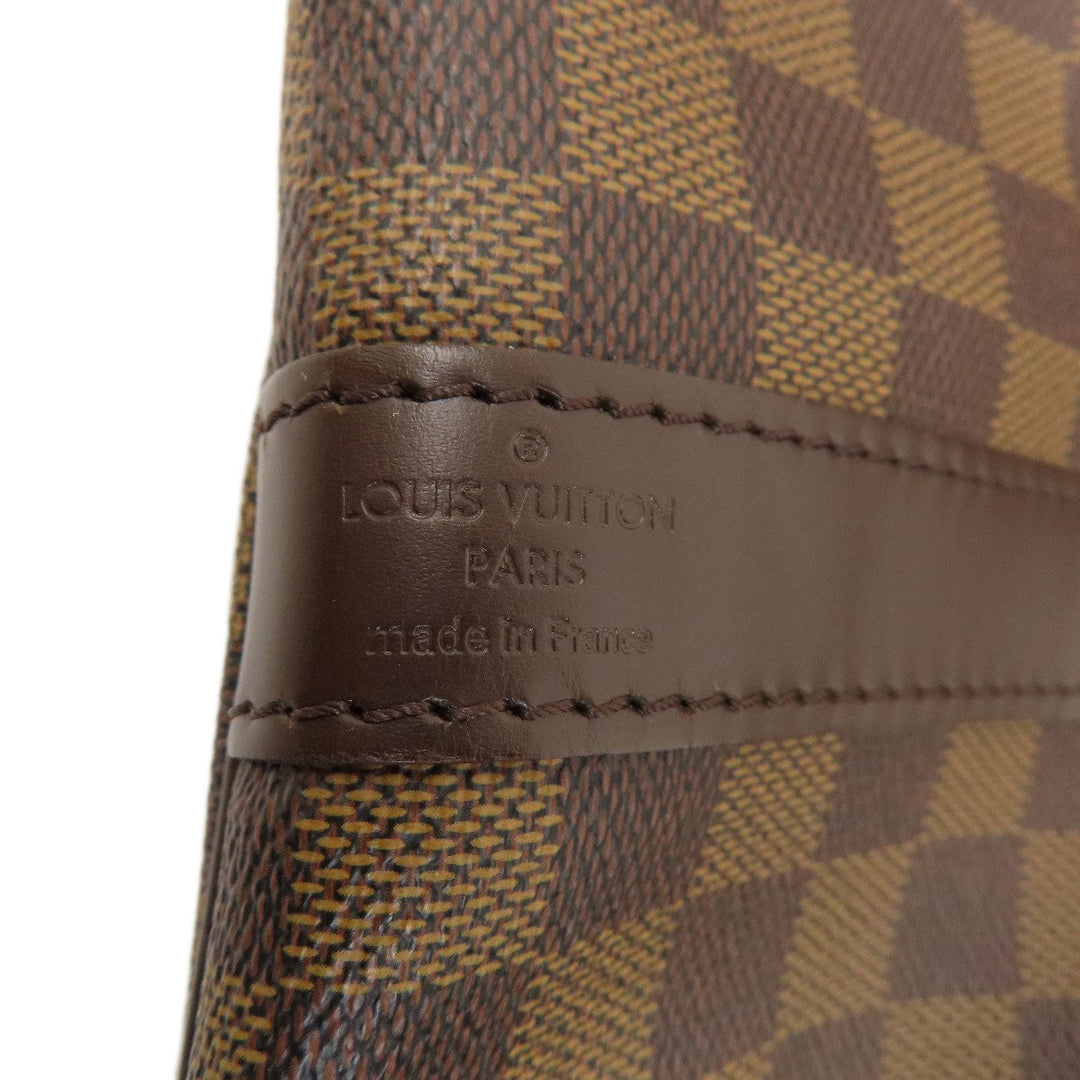 LOUIS VUITTON Boston Duffel bag N41414 Damier canvas Brown Keepall bandouliere55 Damier Ebene Women Used Authentic