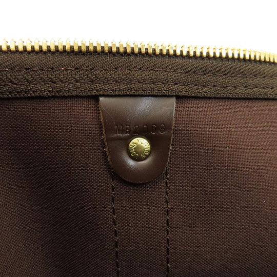 LOUIS VUITTON Boston Duffel bag N41414 Damier canvas Brown Keepall bandouliere55 Damier Ebene Women Used Authentic