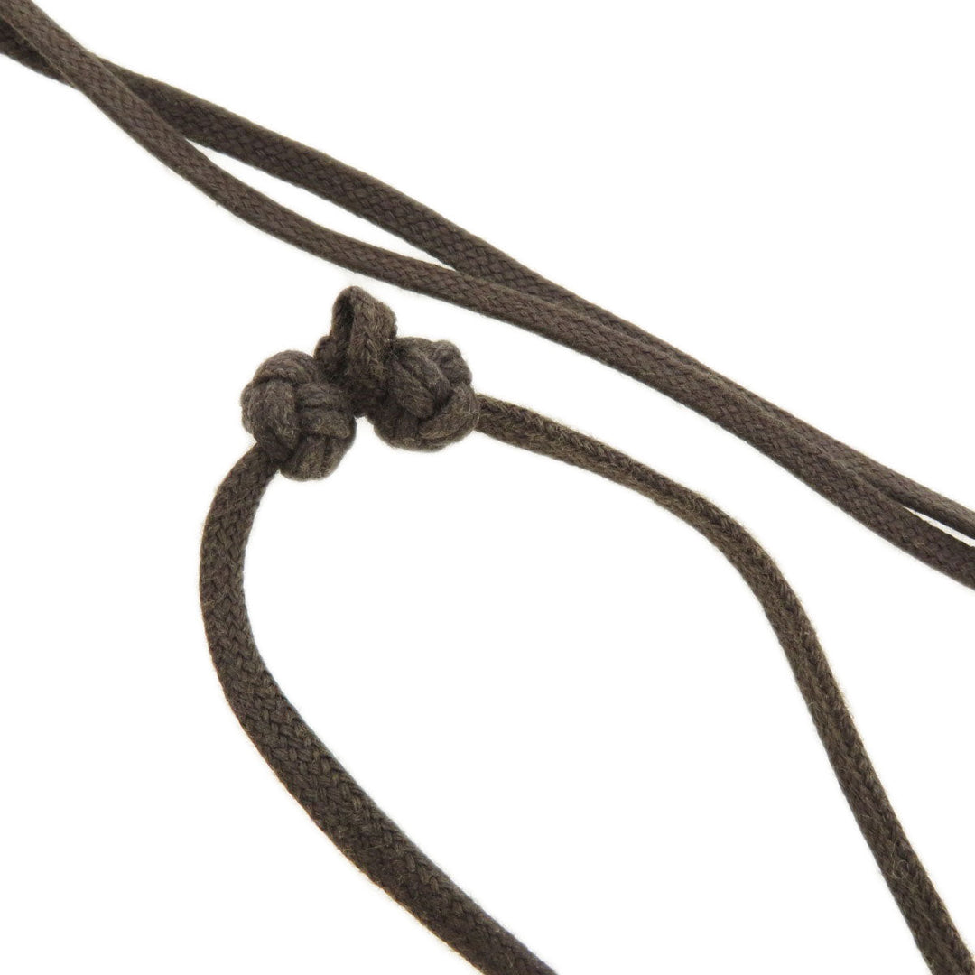 HERMES Necklace Buffalo horn Brown Lift GM