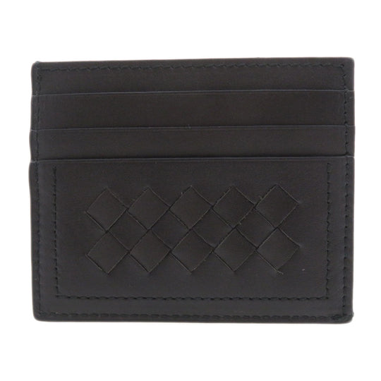 BOTTEGAVENETA Card Case Calfskin Brown INTRECCIATO