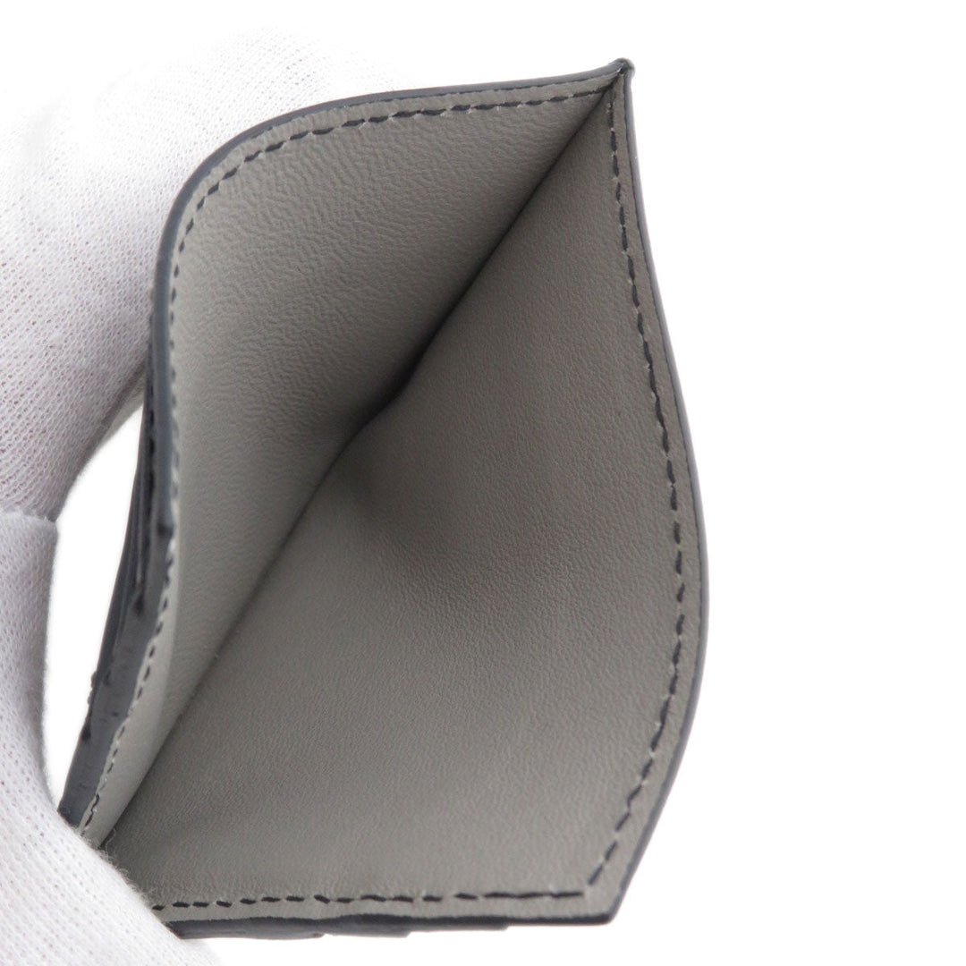 BOTTEGAVENETA Card Case Calfskin Brown INTRECCIATO
