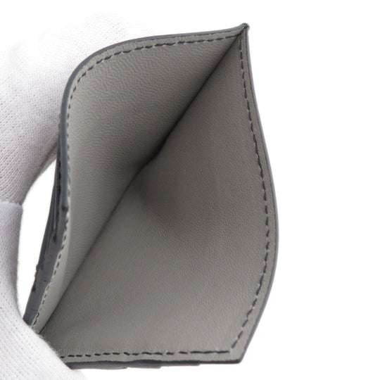 BOTTEGAVENETA Card Case Calfskin Brown INTRECCIATO