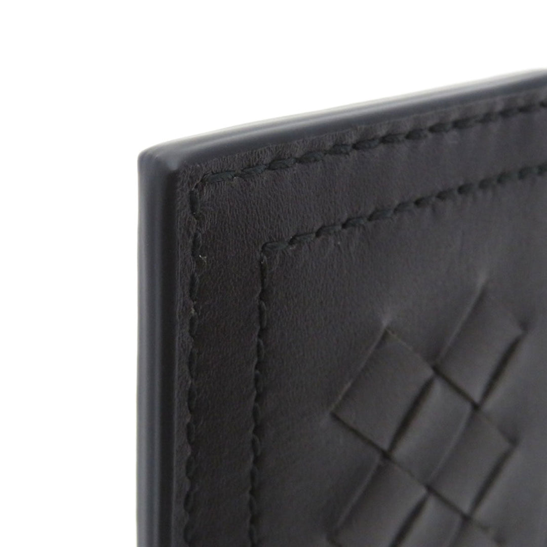 BOTTEGAVENETA Card Case Calfskin Brown INTRECCIATO