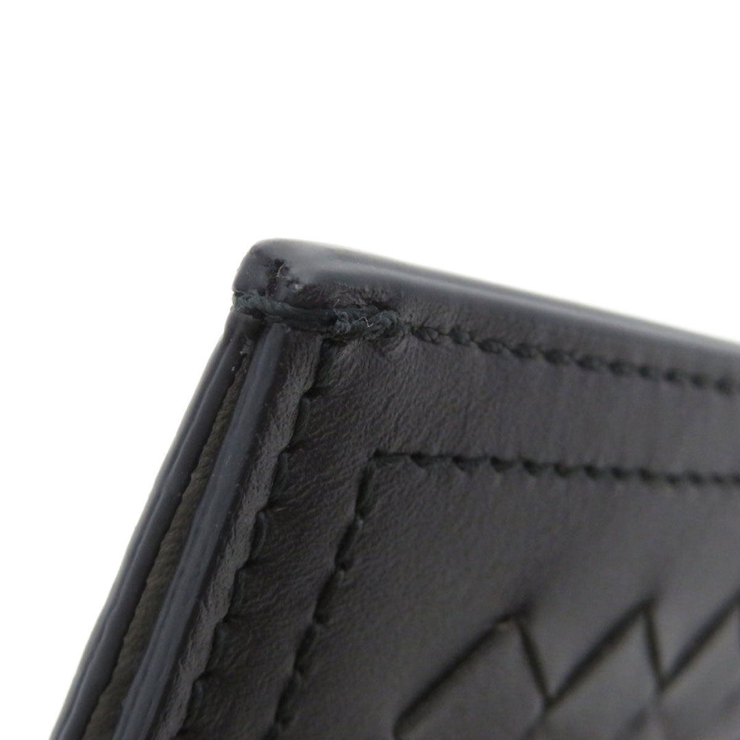 BOTTEGAVENETA Card Case Calfskin Brown INTRECCIATO