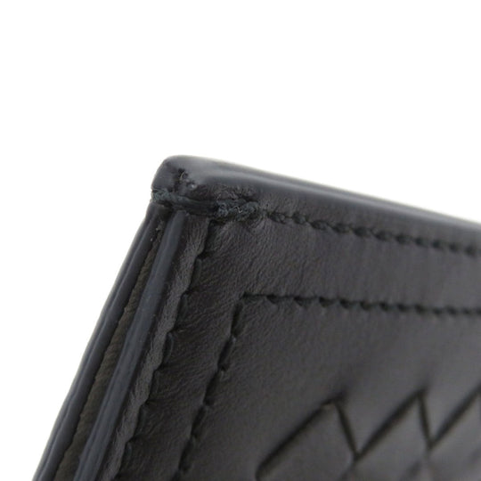 BOTTEGAVENETA Card Case Calfskin Brown INTRECCIATO