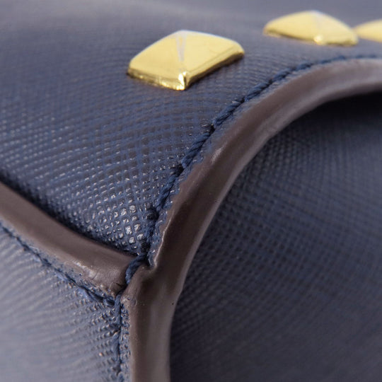 MICHAEL KORS Shoulder Bag PVC Navy logo Women Used Authentic