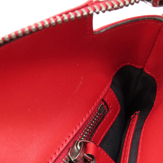 BVLGARI Shoulder Bag leather Red logo