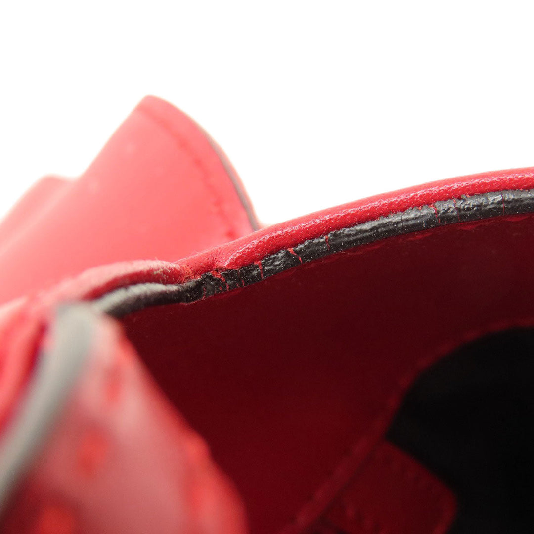BVLGARI Shoulder Bag leather Red logo