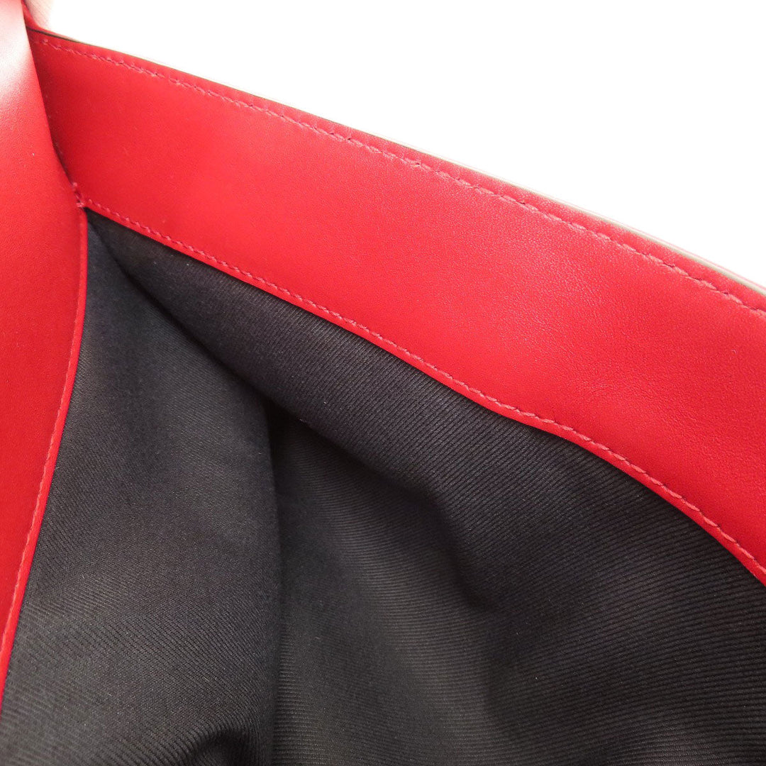 BVLGARI Shoulder Bag leather Red logo