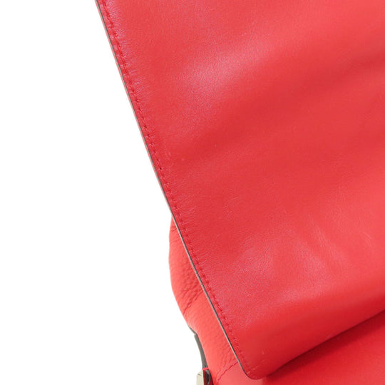 BVLGARI Shoulder Bag leather Red logo