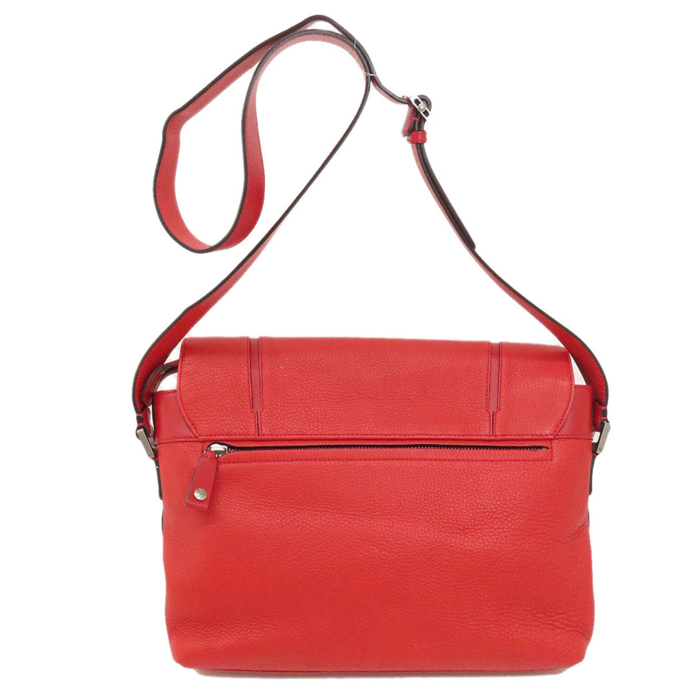 BVLGARI Shoulder Bag leather Red logo