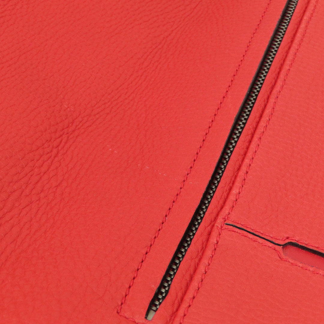 BVLGARI Shoulder Bag leather Red logo