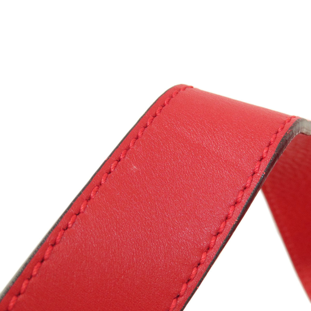 BVLGARI Shoulder Bag leather Red logo