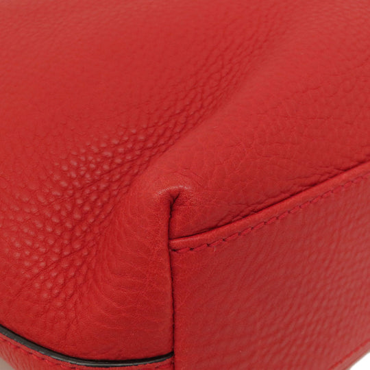 BVLGARI Shoulder Bag leather Red logo