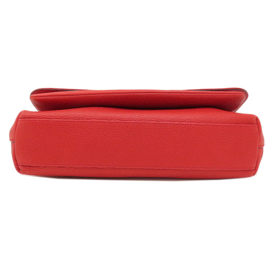 BVLGARI Shoulder Bag leather Red logo