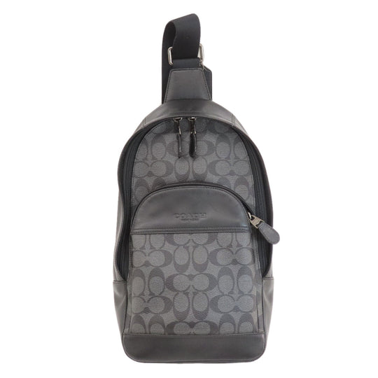 COACH Sling bag F39942 PVC gray Signature