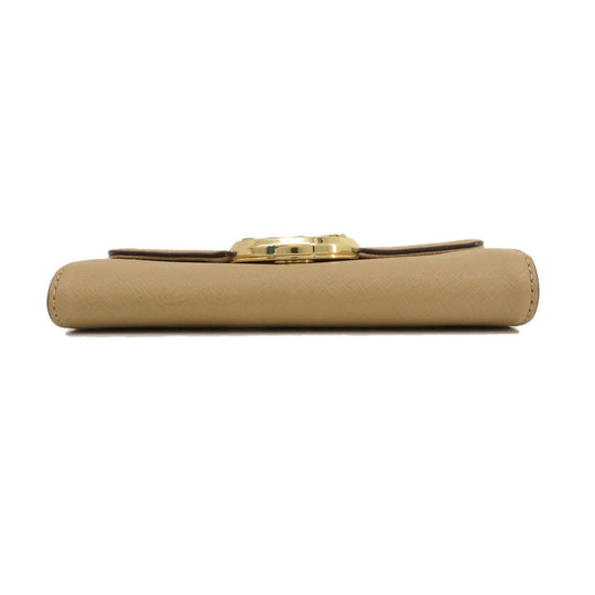 MICHAEL KORS Long Wallet Purse PVC Brown Chain wallet Women Used Authentic