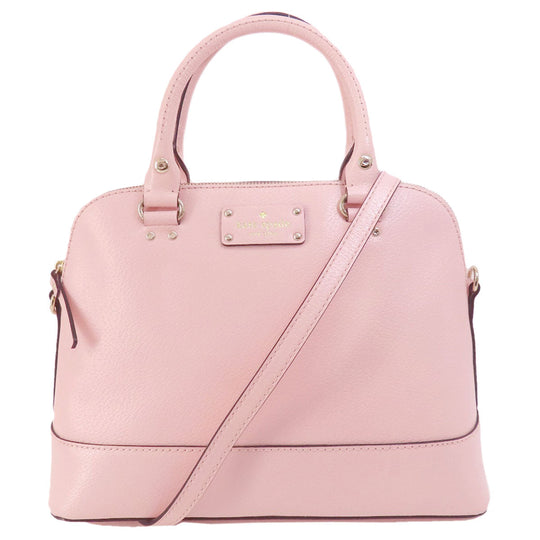 Kate Spade Handbag leather pink 2WAY Women Used Authentic
