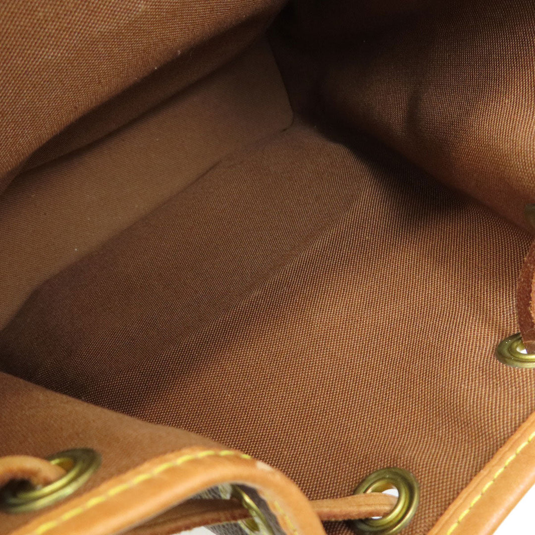 LOUIS VUITTON Backpack M51137 Monogram canvas Brown Mini Montsouris Monogram Women Used Authentic