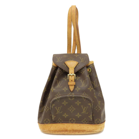 LOUIS VUITTON Backpack M51137 Monogram canvas Brown Mini Montsouris Monogram Women Used Authentic