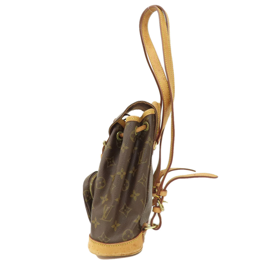 LOUIS VUITTON Backpack M51137 Monogram canvas Brown Mini Montsouris Monogram Women Used Authentic