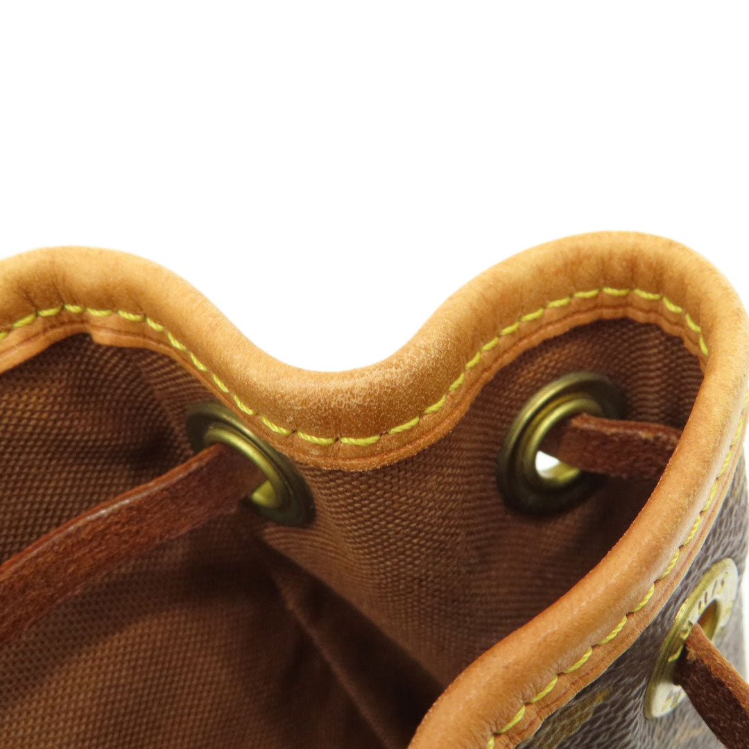 LOUIS VUITTON Backpack M51137 Monogram canvas Brown Mini Montsouris Monogram Women Used Authentic