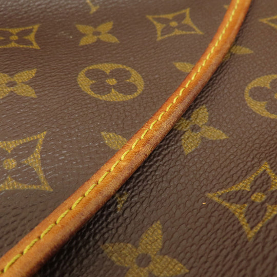 LOUIS VUITTON Shoulder Bag M42254 Monogram canvas Brown Saumur L Monogram Women Used Authentic