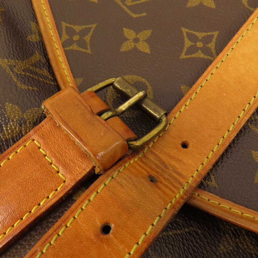 LOUIS VUITTON Shoulder Bag M42254 Monogram canvas Brown Saumur L Monogram Women Used Authentic