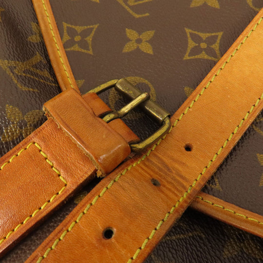 LOUIS VUITTON Shoulder Bag M42254 Monogram canvas Brown Saumur L Monogram Women Used Authentic