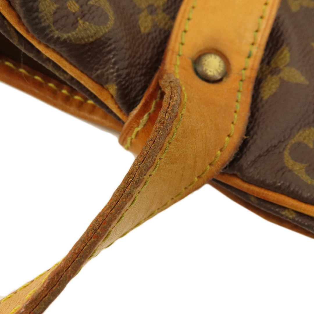 LOUIS VUITTON Shoulder Bag M42254 Monogram canvas Brown Saumur L Monogram Women Used Authentic