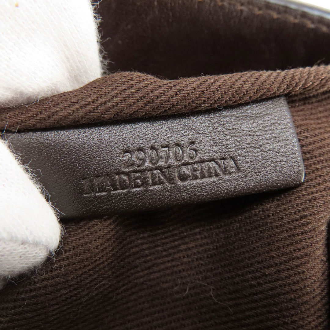 LOEWE Handbag Coated canvas Brown anagram Women Used Authentic
