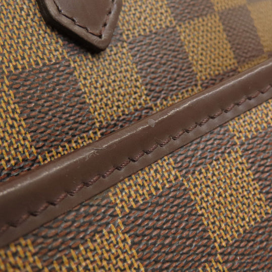 LOUIS VUITTON Handbag N51282 Damier canvas Brown Saria Horizontal Damier Ebene