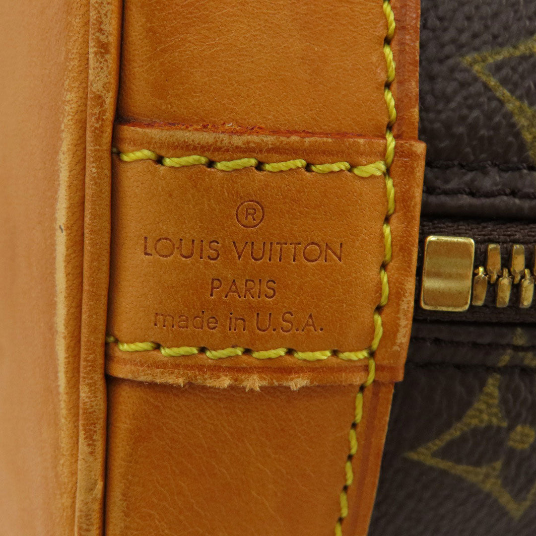 LOUIS VUITTON Handbag M51130 Monogram canvas Brown Alma monogram Women Used Authentic