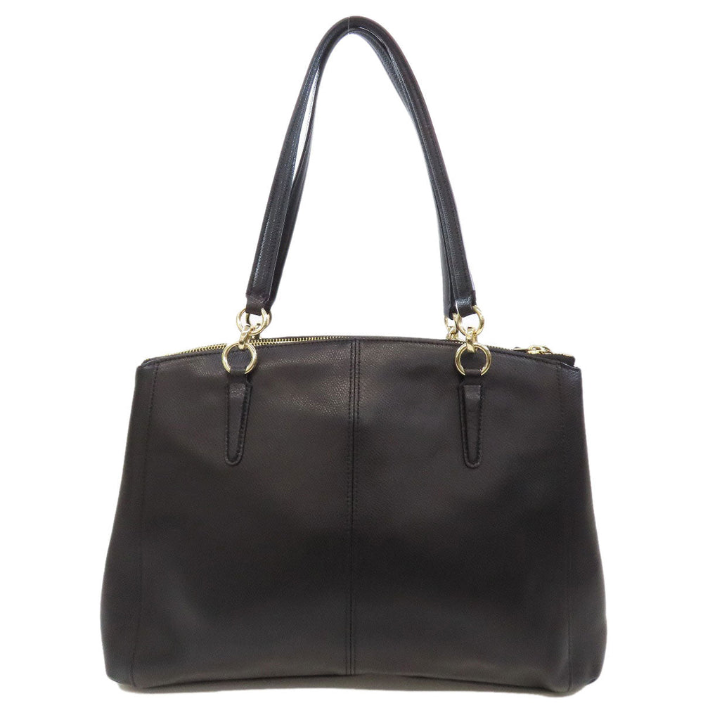 COACH Tote Bag F36606 PVC black logo Women Used Authentic