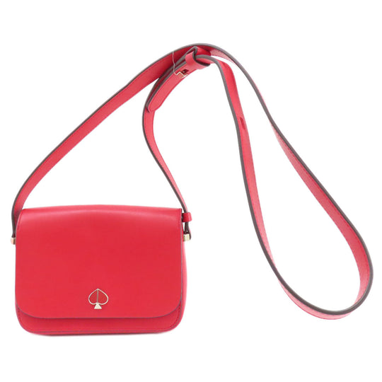 Kate Spade Shoulder Bag PVC Red logo Women Used Authentic