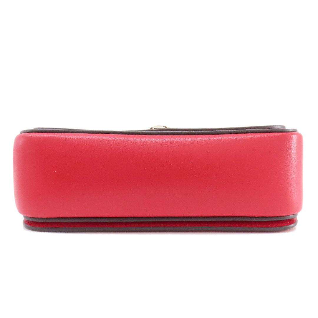 Kate Spade Shoulder Bag PVC Red logo Women Used Authentic