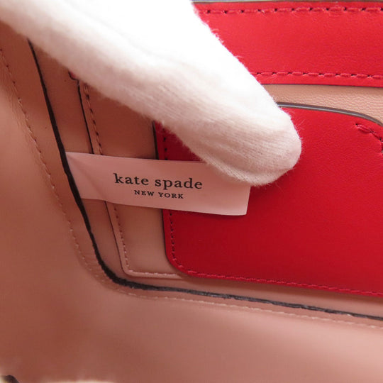 Kate Spade Shoulder Bag PVC Red logo Women Used Authentic