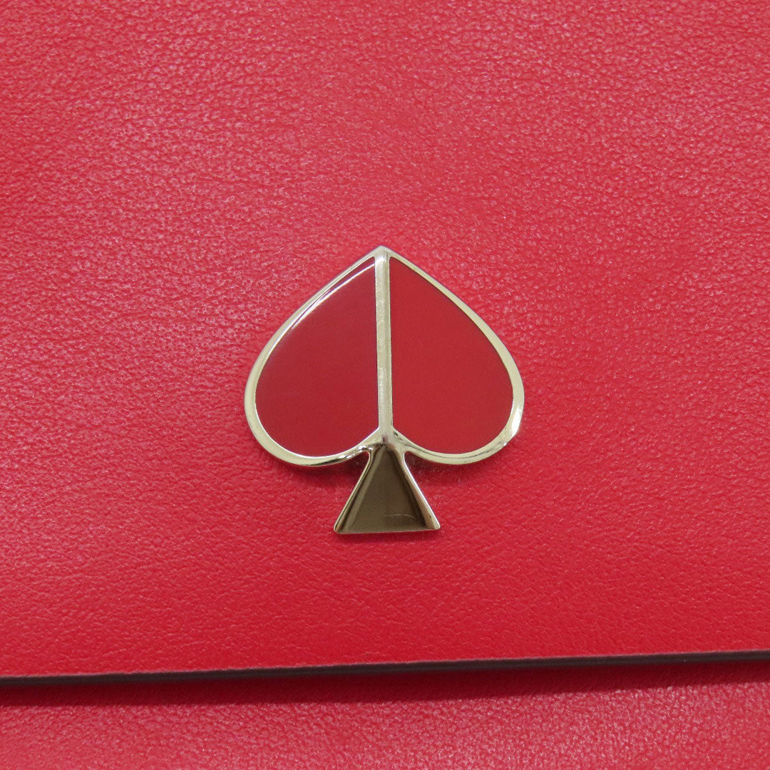 Kate Spade Shoulder Bag PVC Red logo Women Used Authentic
