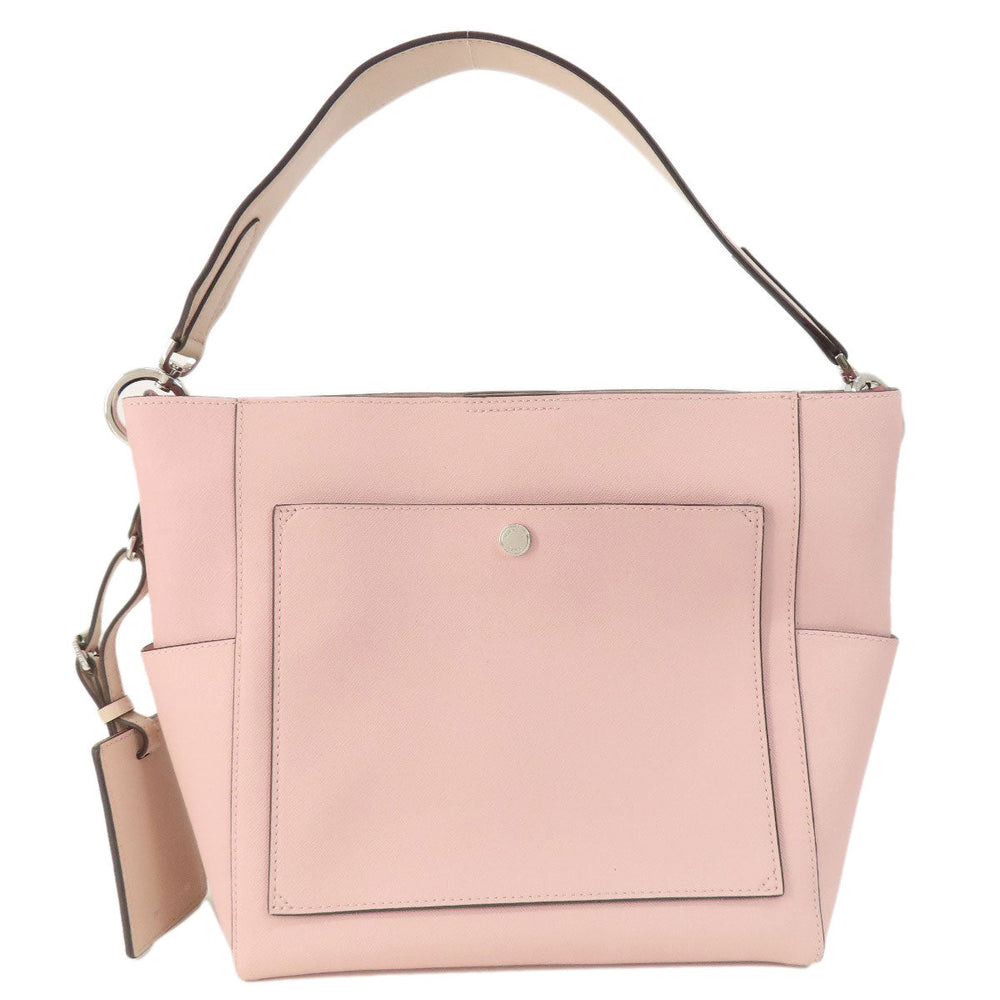 MICHAEL KORS Tote Bag PVC pink logo 2WAY Women Used Authentic