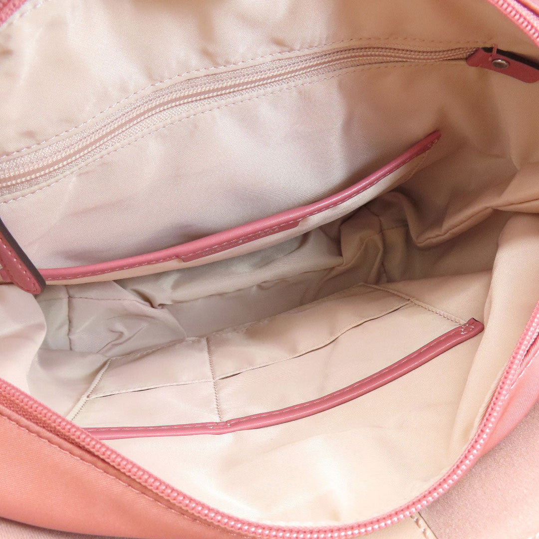 MICHAEL KORS Tote Bag PVC pink logo 2WAY Women Used Authentic