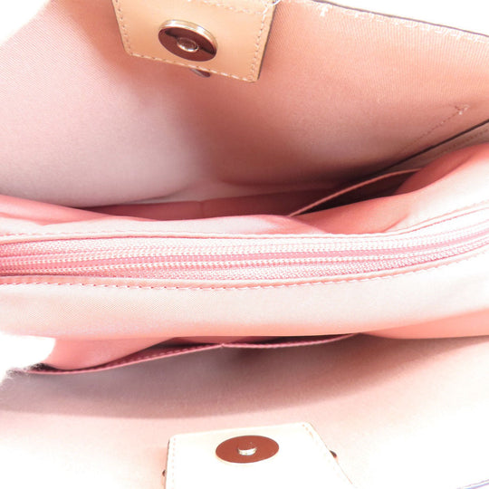 MICHAEL KORS Tote Bag PVC pink logo 2WAY Women Used Authentic