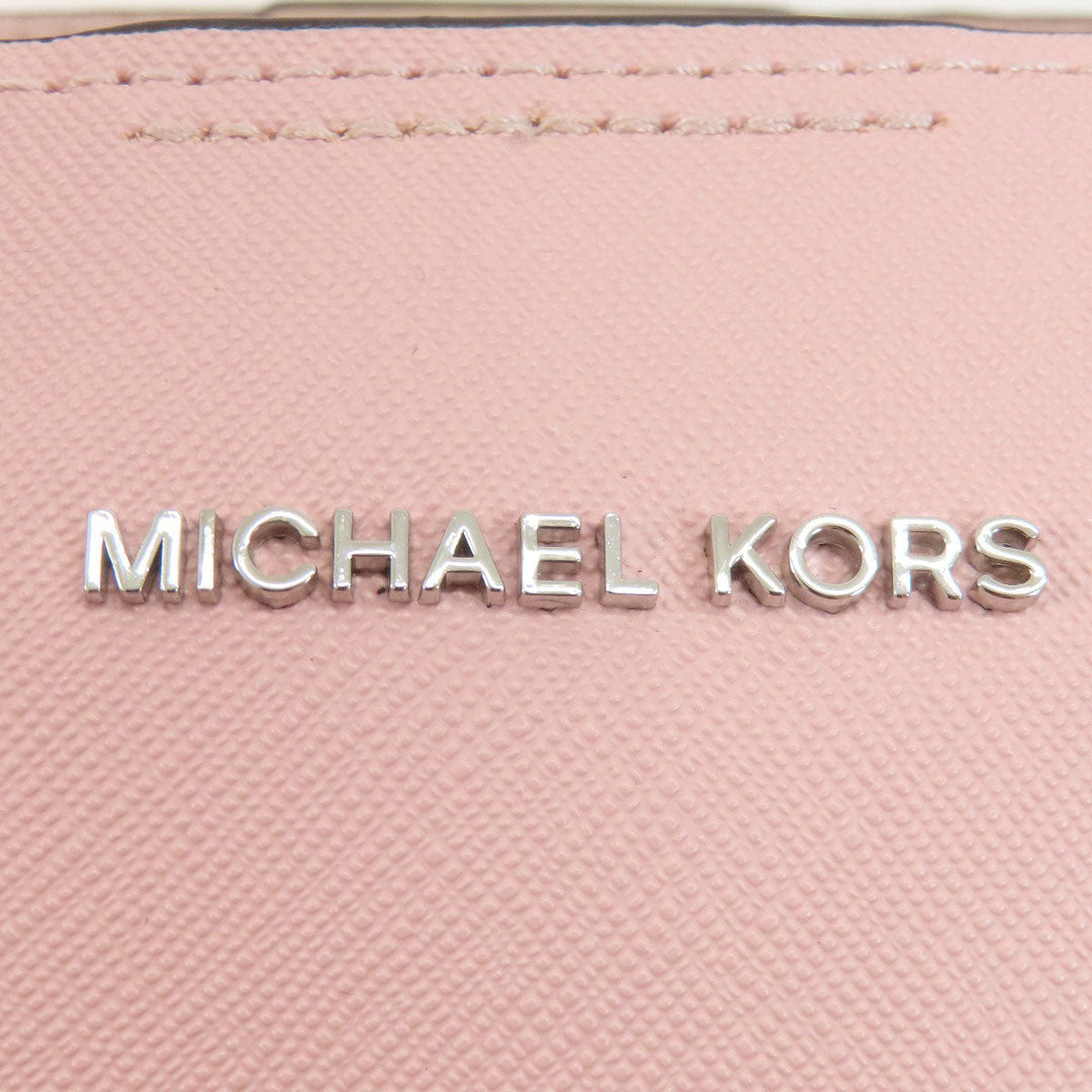MICHAEL KORS Tote Bag PVC pink logo 2WAY Women Used Authentic